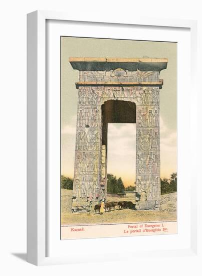 Portal of Euergetes, Karnak-null-Framed Art Print