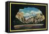 Portal of Grandeur view of Yosemite Valley - Yosemite, CA-Lantern Press-Framed Stretched Canvas