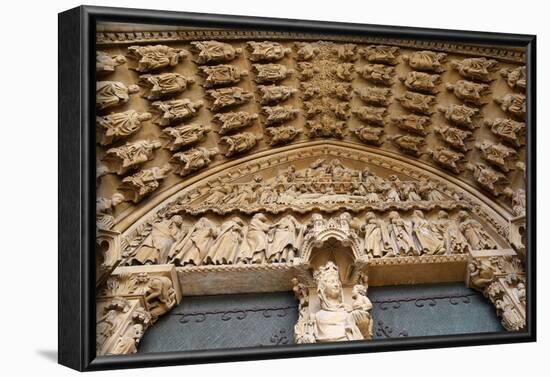 Portal of the Virgin dating from the 13th century, Metz Cathedral, Metz, Lorraine, France-Godong-Framed Photographic Print