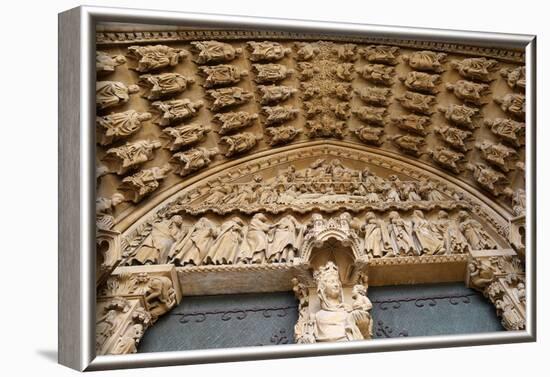 Portal of the Virgin dating from the 13th century, Metz Cathedral, Metz, Lorraine, France-Godong-Framed Photographic Print