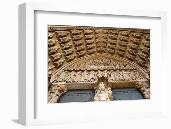 Portal of the Virgin dating from the 13th century, Metz Cathedral, Metz, Lorraine, France-Godong-Framed Photographic Print