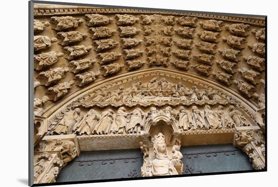 Portal of the Virgin dating from the 13th century, Metz Cathedral, Metz, Lorraine, France-Godong-Mounted Photographic Print