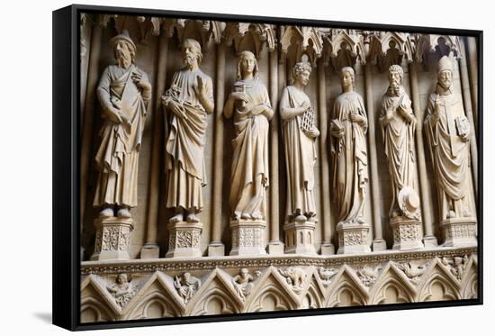 Portal of the Virgin dating from the 13th century, Metz Cathedral-Godong-Framed Stretched Canvas