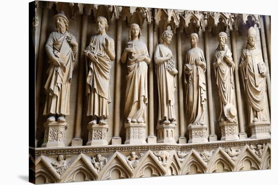 Portal of the Virgin dating from the 13th century, Metz Cathedral-Godong-Stretched Canvas