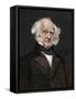 Portarit by Martin Van Buren (1782-1862) Lawyer and Politician, President of the United States - Co-null-Framed Stretched Canvas