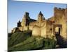 Porte d'Aude, Entrance to Walled and Turreted Fortress of Cite, Carcassonne, Languedoc, France-Ken Gillham-Mounted Photographic Print