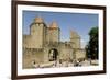 Porte D'Aude Through Outer Wall of Old City-Tony Waltham-Framed Photographic Print