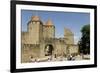 Porte D'Aude Through Outer Wall of Old City-Tony Waltham-Framed Photographic Print