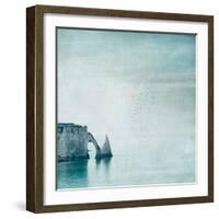 Porte d'aval & Aiguille - Normandy-Dirk Wuestenhagen-Framed Art Print