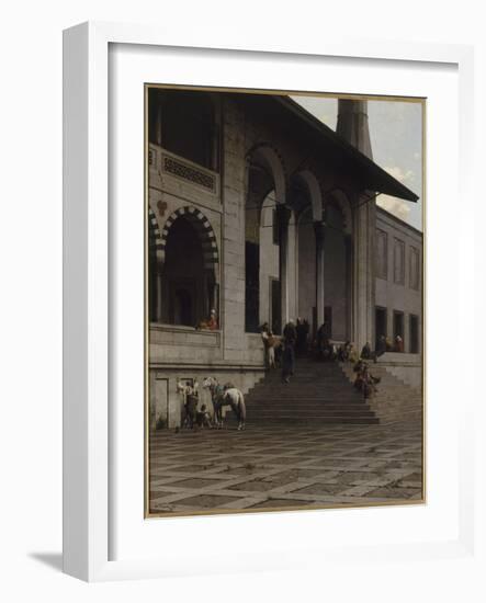 Porte de la Mosquée de Yéni-Djami à Constantinople-Alberto Pasini-Framed Giclee Print