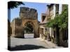 Porte Del Bos, Bastide Town, Domme, Les Plus Beaux Villages De France, Dordogne, France, Europe-Peter Richardson-Stretched Canvas