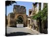 Porte Del Bos, Bastide Town, Domme, Les Plus Beaux Villages De France, Dordogne, France, Europe-Peter Richardson-Stretched Canvas