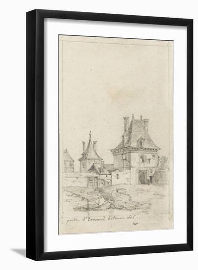 Porte Saint-Bernard bâtie en 1606-null-Framed Giclee Print