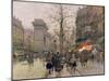 Porte St. Denis, Paris-Eugene Galien-Laloue-Mounted Giclee Print