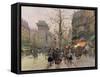 Porte St. Denis, Paris-Eugene Galien-Laloue-Framed Stretched Canvas