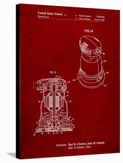 Porter Cable Palm Grip Sander Patent-Cole Borders-Stretched Canvas