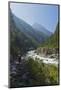 Porter Carrying Large Load of Wood on the Trail Between Lukla and Namche Bazar-Peter Barritt-Mounted Photographic Print