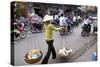 Porter in the Old Quarter, Hanoi, Vietnam, Indochina, Southeast Asia, Asia-Bruno Morandi-Stretched Canvas