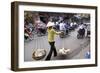 Porter in the Old Quarter, Hanoi, Vietnam, Indochina, Southeast Asia, Asia-Bruno Morandi-Framed Photographic Print