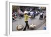 Porter in the Old Quarter, Hanoi, Vietnam, Indochina, Southeast Asia, Asia-Bruno Morandi-Framed Photographic Print