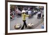 Porter in the Old Quarter, Hanoi, Vietnam, Indochina, Southeast Asia, Asia-Bruno Morandi-Framed Photographic Print