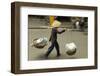 Porter in the Old Quarter, Hanoi, Vietnam, Indochina, Southeast Asia, Asia-Bruno Morandi-Framed Photographic Print