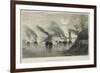 Porter's Bombardment of Grand Gulf, C.1863-Thomas Nast-Framed Giclee Print