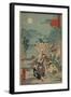 Porters Drop a Man Being Carried in a Sedan Chair-Ando Hiroshige-Framed Art Print