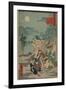 Porters Drop a Man Being Carried in a Sedan Chair-Ando Hiroshige-Framed Art Print