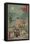 Porters Drop a Man Being Carried in a Sedan Chair-Ando Hiroshige-Framed Stretched Canvas