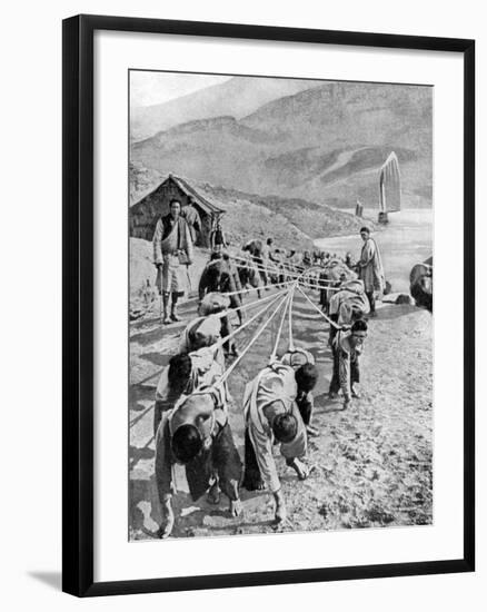 Porters in Tibet, 1936-null-Framed Giclee Print