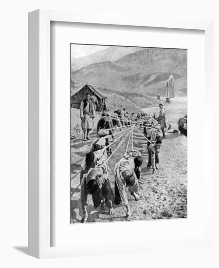 Porters in Tibet, 1936-null-Framed Giclee Print