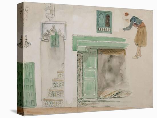 Portes et baies d'une maison mauresque; 1832-Eugene Delacroix-Stretched Canvas
