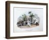 Porteurs De Palanquins, 1828-Jean Henri Marlet-Framed Giclee Print