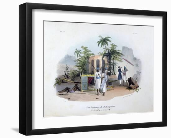 Porteurs De Palanquins, 1828-Jean Henri Marlet-Framed Giclee Print