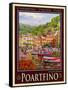 Portfino Italian Riviera 1-Anna Siena-Framed Stretched Canvas