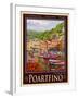 Portfino Italian Riviera 1-Anna Siena-Framed Giclee Print