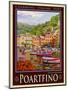 Portfino Italian Riviera 1-Anna Siena-Mounted Premium Giclee Print