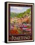 Portfino Italian Riviera 1-Anna Siena-Framed Stretched Canvas