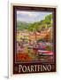 Portfino Italian Riviera 1-Anna Siena-Framed Giclee Print