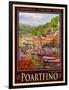 Portfino Italian Riviera 1-Anna Siena-Framed Giclee Print