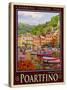 Portfino Italian Riviera 1-Anna Siena-Stretched Canvas