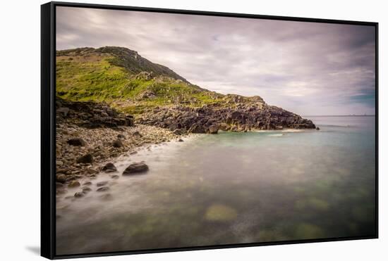 Porth Nanven, a rocky cove near Land's End, England-Andrew Michael-Framed Stretched Canvas