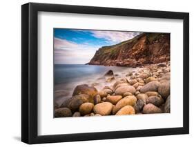 Porth Nanven, a rocky cove near Land's End, England-Andrew Michael-Framed Photographic Print