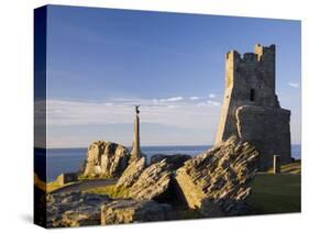 Porth Newydd on Castle Point, Aberystwyth, Ceredigion, Dyfed, Wales, UK-Pearl Bucknall-Stretched Canvas