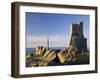 Porth Newydd on Castle Point, Aberystwyth, Ceredigion, Dyfed, Wales, UK-Pearl Bucknall-Framed Photographic Print