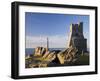 Porth Newydd on Castle Point, Aberystwyth, Ceredigion, Dyfed, Wales, UK-Pearl Bucknall-Framed Photographic Print