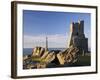 Porth Newydd on Castle Point, Aberystwyth, Ceredigion, Dyfed, Wales, UK-Pearl Bucknall-Framed Photographic Print