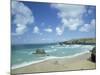 Porthcothan Bay with Trevose Head in Background, Cornwall, England, United Kingdom-Lee Frost-Mounted Photographic Print