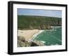 Porthcurno Cove, Cornwall, England, United Kingdom, Europe-Hunter David-Framed Photographic Print